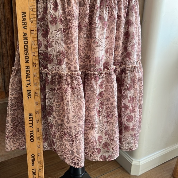 DREW Anthropology Floral Dress, Size Small, Fully Lined, 100% Polyester - Picture 3 of 13